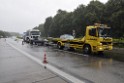 Schwerer VU Pkw Lkw A 4 Rich Koeln Hoehe AS Bensberg P093